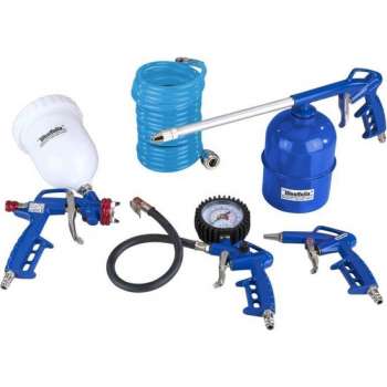 Westfalia Perslucht verfspuit kit-5 stuks