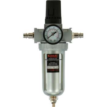 Kibani drukregelaar met waterafscheider - compressor accessoires - luchtdrukgereedschap