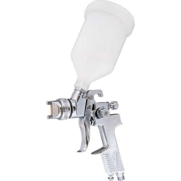 Airpress 45103-2.0 HP Verfspuit bovenbeker - 2,0mm - 99-142 l/min - 2 bar - 600ml - 1/4" Airpress 45103-2.0 HP Verfspuit bovenbeker - 2,0mm - 99-142 l/min - 2 bar - 600ml - 1/4"