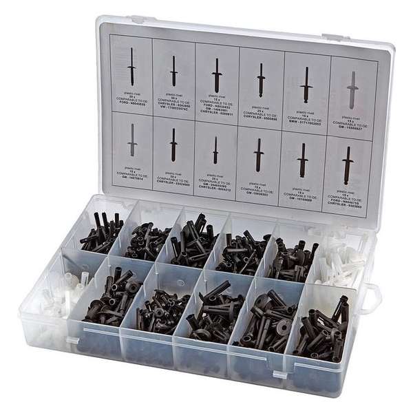 HBM 235 Delig Kunststof Popnagel Assortiment HBM 235 Delig Kunststof Popnagel Assortiment