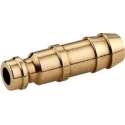 K&W Metabo Luchtsteeknippel (2 stuks) euro met 8 mm slangtule messing