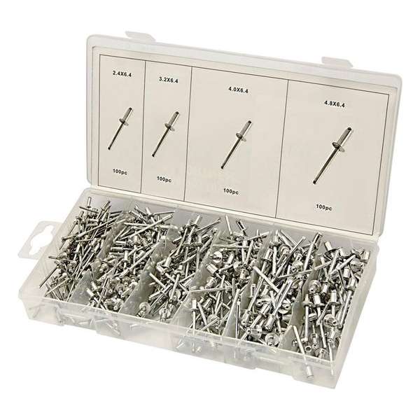 HBM 400 Delige Popnagel Assortiment HBM 400 Delige Popnagel Assortiment
