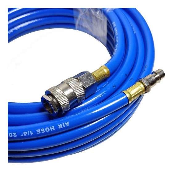 Luchtslang perslucht verleng M/F met euro aansluiting 10 M meter 6x11mm 20 Bar Luchtslang perslucht verleng M/F met euro aansluiting 10 M meter 6x11mm 20 Bar