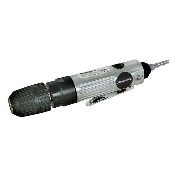Silverline Compressor - Pneumatische - Rechte Boor - 10 mm. Silverline Compressor - Pneumatische - Rechte Boor - 10 mm.