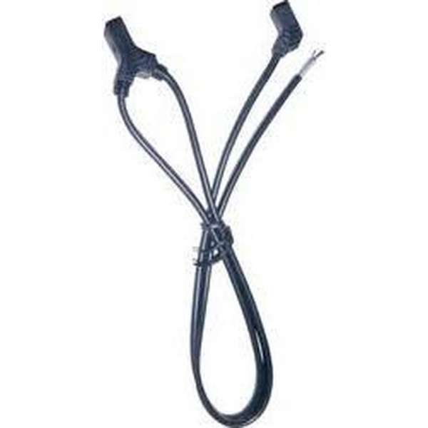 Wallair 2-voudige aansluitkabel voor ventilator Zwart H03VVH2-F Wallair 2-voudige aansluitkabel voor ventilator Zwart H03VVH2-F