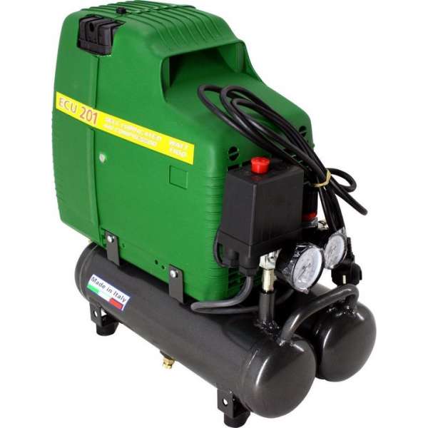 AIRMEC ECU 201 Draagbare Olievrije zuigercompressor 205 ltr/min - 1,5pk AIRMEC ECU 201 Draagbare Olievrije zuigercompressor 205 ltr/min - 1,5pk