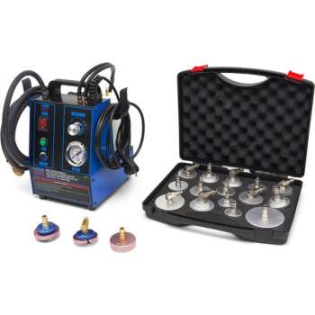 Professionele Elektrische Remonluchter en Koppelingsontluchter Set Inclusief 18 Adapters