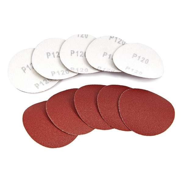HBM 10 Delige set 75 mm. Velcro Schuurschijfjes, Schuurpads K60 HBM 10 Delige set 75 mm. Velcro Schuurschijfjes, Schuurpads K60