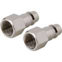 Silverline Euro Luchtslang Bajonetkoppeling - Vrouwelijke Draad 1/4" BSP - 2 stuks