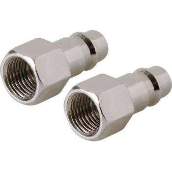 Silverline Euro Luchtslang Bajonetkoppeling - Vrouwelijke Draad 1/4" BSP - 2 stuks