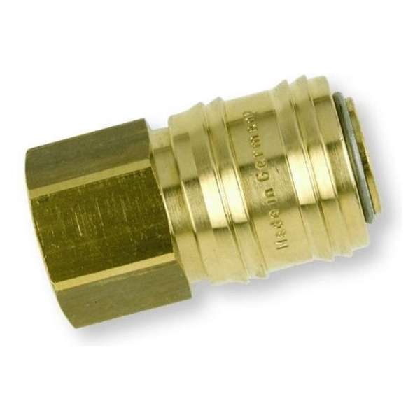 K&W Luchtkoppeling euro met 1/2” inwendige schroefdraad messing K&W Luchtkoppeling euro met 1/2” inwendige schroefdraad messing