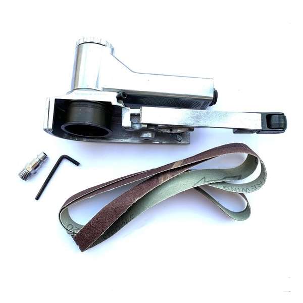 Pneumatische bandschuurmachine extra breed 20mm – Air Belt Sander 20mm – pneumatische schuurmachine Pneumatische bandschuurmachine extra breed 20mm – Air Belt Sander 20mm – pneumatische schuurmachine