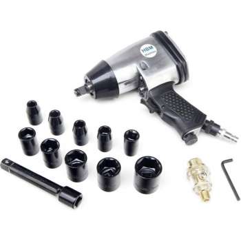 17 Delige 1/2" Slagmoersleutelset