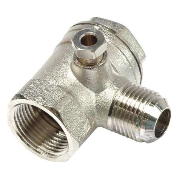 Terugslagklep - terugslagventiel voor compressor 1 x 3/4” binnendraad en 1 x 3/4” buitendraad Terugslagklep - terugslagventiel voor compressor 1 x 3/4” binnendraad en 1 x 3/4” buitendraad