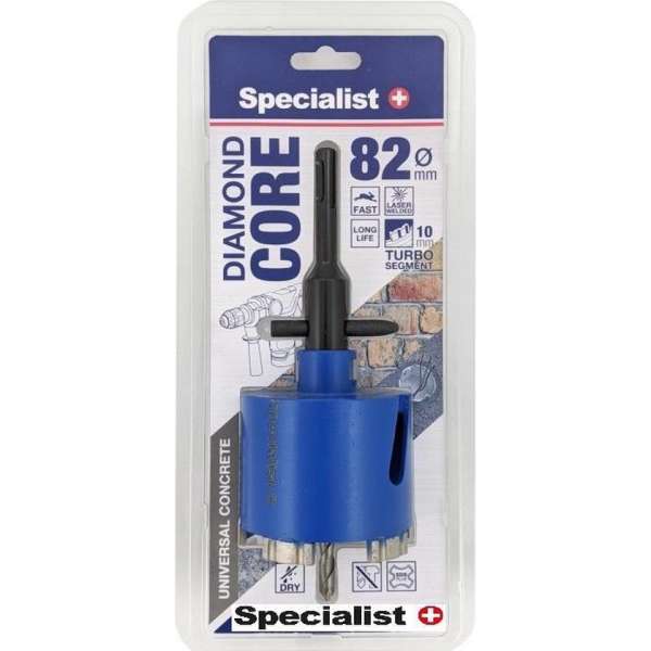 Specialist+ Diamant Dozenboor 82 mm (Steen,beton) Specialist+ Diamant Dozenboor 82 mm (Steen,beton)