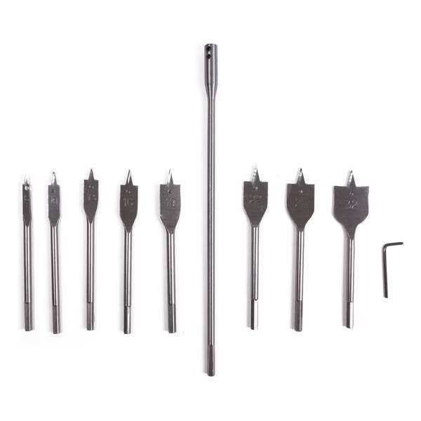 Hofftech Boorset Speedboor Set met Verlenger (10 Delig) Hofftech Boorset Speedboor Set met Verlenger (10 Delig)