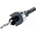Wolfcraft 2544000 HSS Centreerboor met verzinkboor en dieptestop - Zeskant - 3,2-12mm