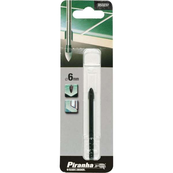 Piranha HI-TECH Tegel- & Glasboor 6mm X53237 Piranha HI-TECH Tegel- & Glasboor 6mm X53237