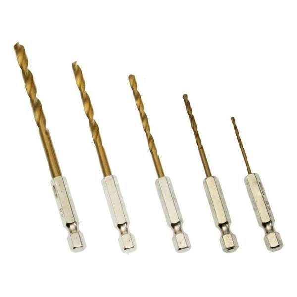 Hofftech Boorset Titanium (5 delig) Hofftech Boorset Titanium (5 delig)