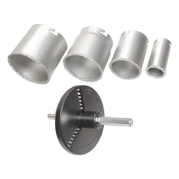 Steen Gatenzaag komboren boor 4 delig Hole Saw set gereedschap box 33, 53, 67 en 73 mm. Steen Gatenzaag komboren boor 4 delig Hole Saw set gereedschap box 33, 53, 67 en 73 mm.