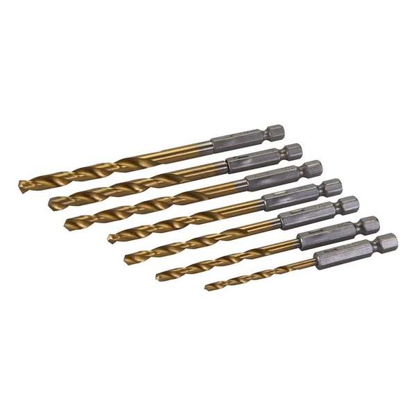 Silverline 819714 7 delige Metaalboren set - 3-6,5 mm Silverline 819714 7 delige Metaalboren set - 3-6,5 mm