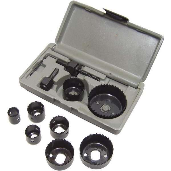Gatenzaag 11 delig Hole Saw set gereedschap box 19 22 28 32 38 44 51 en 64 mm Gatenzaag 11 delig Hole Saw set gereedschap box 19 22 28 32 38 44 51 en 64 mm