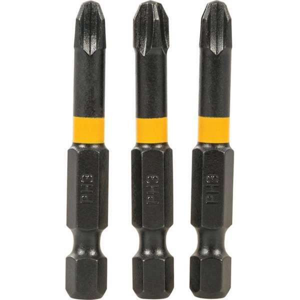 Triton Kruiskop Impact Schroefbit - PH3 - 50 mm. - 3 stuks Triton Kruiskop Impact Schroefbit - PH3 - 50 mm. - 3 stuks