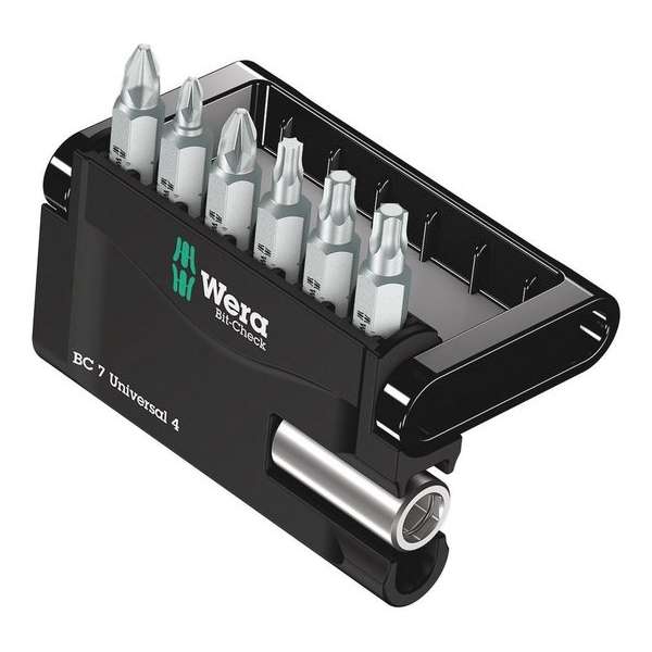 Wera 5135810001 Mini-check 7-delige bitset in cassette Wera 5135810001 Mini-check 7-delige bitset in cassette
