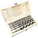 Slangenboor set 6 delig gehard staal 230mm 6, 8, 10, 12, 16 & 20mm hout slang boor