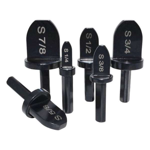 Universeel optromp bit leiding optrompset , set 6 maten 7/8 , 3/4 , 5/8 , 1/2 , 3/8 , 1/4 Universeel optromp bit leiding optrompset , set 6 maten 7/8 , 3/4 , 5/8 , 1/2 , 3/8 , 1/4