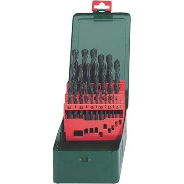 Metabo 627152000 HSS Metaal-spiraalboorset 25-delig Rollenwals DIN 338 Cilinderschacht 1 set(s) Metabo 627152000 HSS Metaal-spiraalboorset 25-delig Rollenwals DIN 338 Cilinderschacht 1 set(s)
