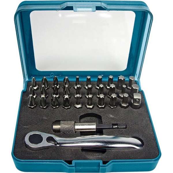 Makita P-79790 Bitset 32-delig met ratel Makita P-79790 Bitset 32-delig met ratel