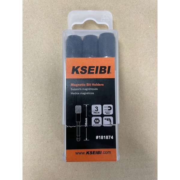 Kseibi - Professionele Magnetische Bithouders - 100mm - set van 3 stuks Kseibi - Professionele Magnetische Bithouders - 100mm - set van 3 stuks