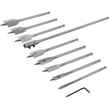 Silverline Speedboor en Verlengarm Set 6 t/m 32 mm - 10 Delig