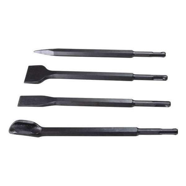 SDS-Plus beitel set 250 mm 4-delig SDS-Plus beitel set 250 mm 4-delig