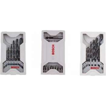 Bosch bit- en boorset 39-delig houtboren, metaalboren, Torx PZ + PH + gleufbits