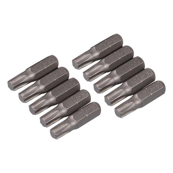 Silverline Bitset - Torx T30 - 25 mm. - CrV - 10 stuks