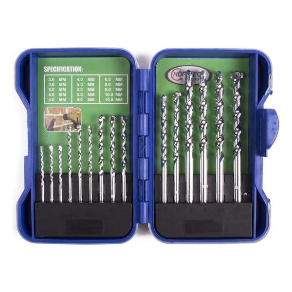 Hofftech Borenset Steenboren -1.5 tot 10 mm - 15-delige Cassette Hofftech Borenset Steenboren -1.5 tot 10 mm - 15-delige Cassette