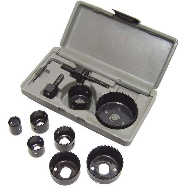 Gatenzaag 11 delig Hole Saw set gereedschap box 19 25 29 32 38 44 51 en 64 mm Gatenzaag 11 delig Hole Saw set gereedschap box 19 25 29 32 38 44 51 en 64 mm