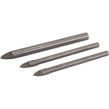 Silverline Tegels en Glas Boorkoppen Set - 5, 6 en 8 mm - 3 Delig