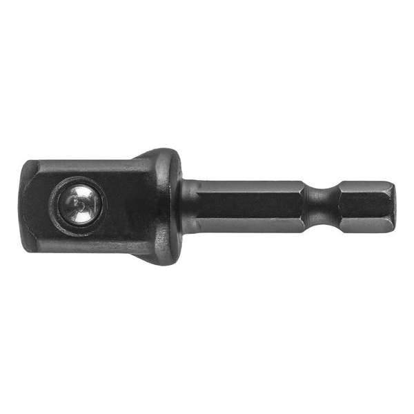GRAPHITE Adapter IMPACT HEX 1/4" - 1/2" lengte 50 mm, S2 Staal Magnetisch