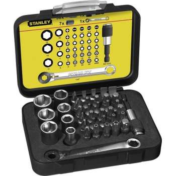 Stanley Bitset Expert Pro 1/4" - Ringsteeksleutel (40 delig)