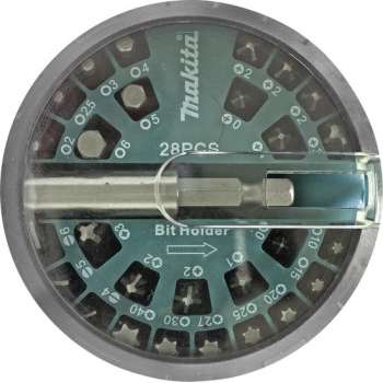 Makita B-28911 28 delige Bitset in cassette