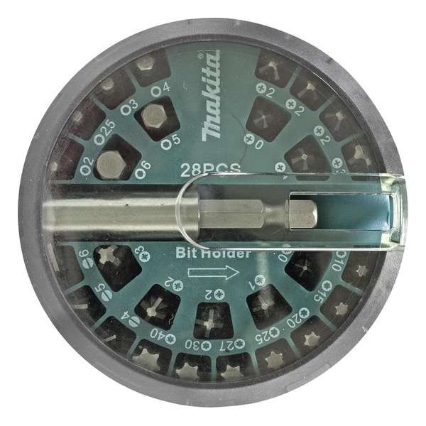 Makita B-28911 28 delige Bitset in cassette Makita B-28911 28 delige Bitset in cassette