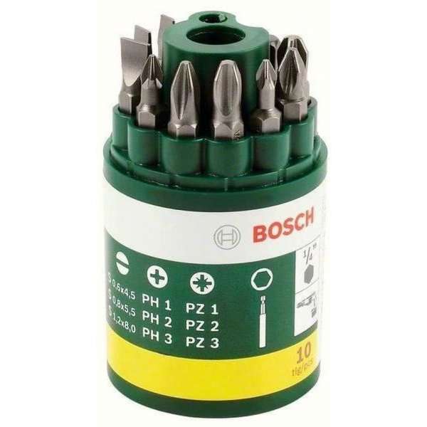 Bosch set schroefbits - 10-delig Bosch set schroefbits - 10-delig