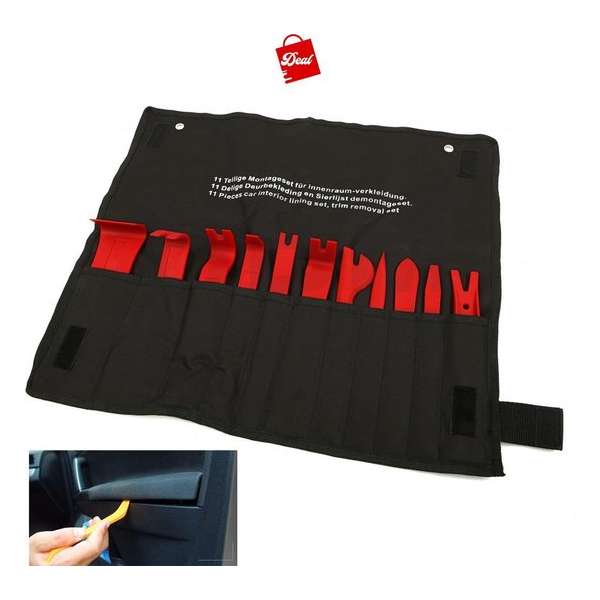 Deal Tools Auto interieur Deurbekleding & Sierlijst demontageset | 11 Delig Deal Tools Auto interieur Deurbekleding & Sierlijst demontageset | 11 Delig