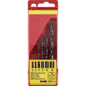 KWB HSS Borenset - 2-8 mm - 6-delig