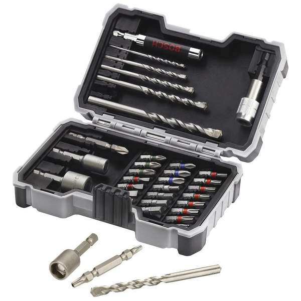 Bosch Professional boren- en schroefbitset voor beton 35-delig Bosch Professional boren- en schroefbitset voor beton 35-delig