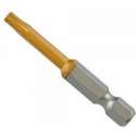 Bit Torx T20, 50mm S2 TIN, 1 op een blister
