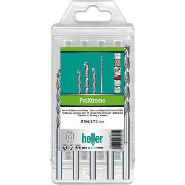Heller Proxtreme 28264 2 Carbide Beton-Spiraalboren Set 5-Delig 4 Mm 5 Mm 6 Mm 8 Mm 10 Mm Driehoekschacht 1 Set Heller Proxtreme 28264 2 Carbide Beton-Spiraalboren Set 5-Delig 4 Mm 5 Mm 6 Mm 8 Mm 10 Mm Driehoekschacht 1 Set
